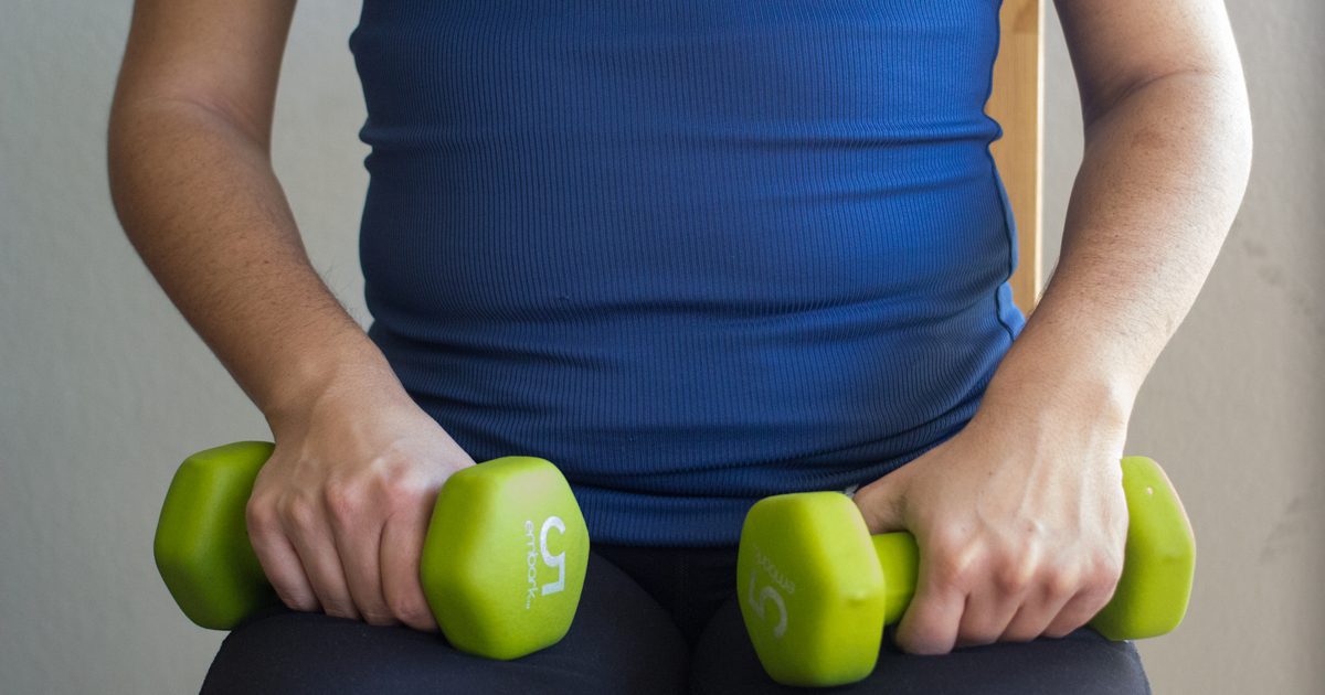 Упражнения за отслабване на ръката за бременност