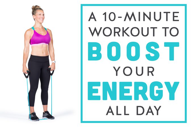 10-minutna vadba za povečanje vaše energije cel dan