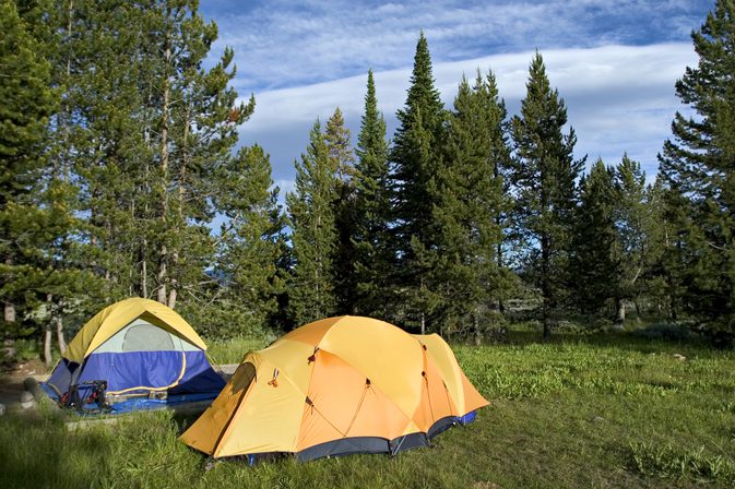 Campingplätze am östlichen Eingang zum Yellowstone Park