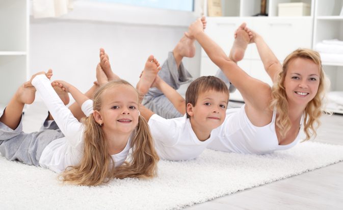 Anweisungen für Stretching-Aktivitäten für Kinder