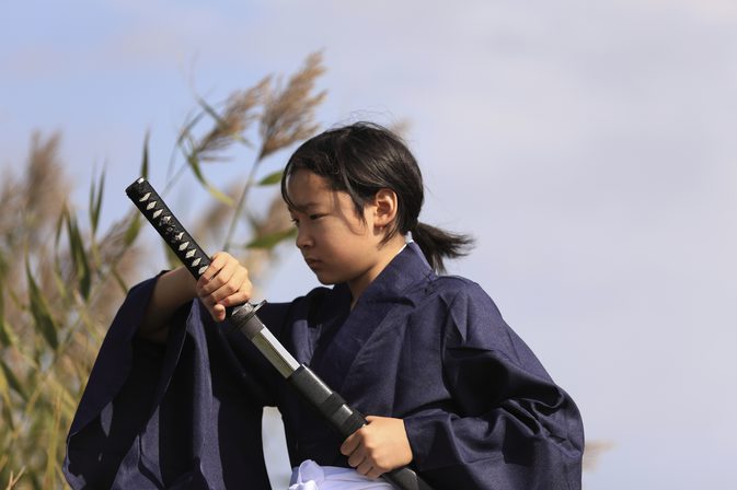 Японски самурайски меч техники