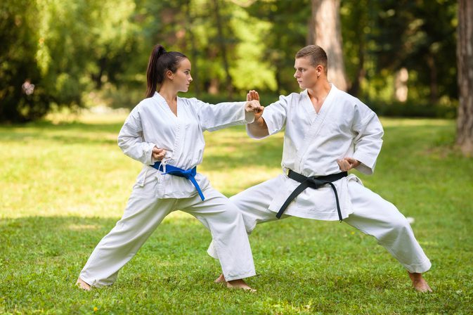 Man vs. vrouw Karate