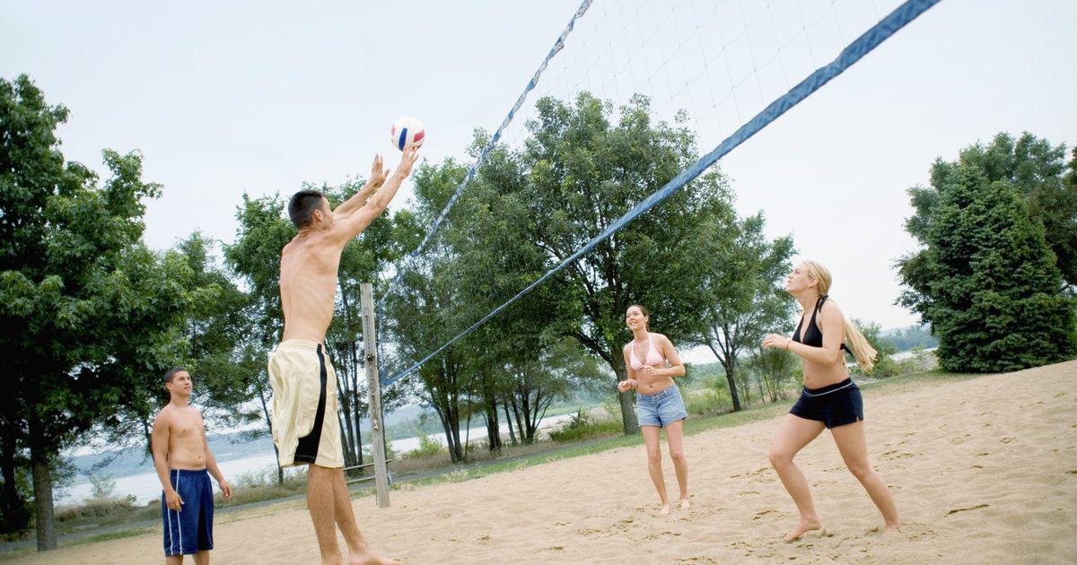 Reguleringshøyde for et volleyballnett