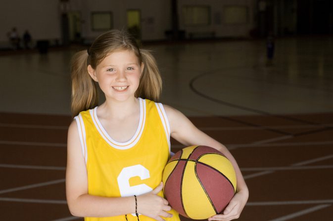 Jednoduché basketbalové vrtáky pro dívky