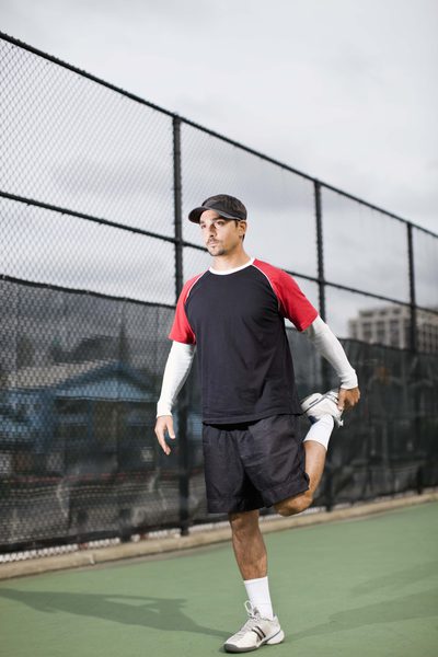टेनिस खिंचाव और व्यायाम