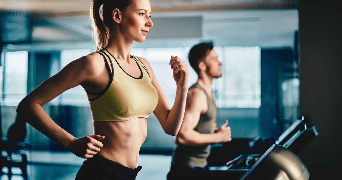 Verbrande calorieën met een Precor-loopband