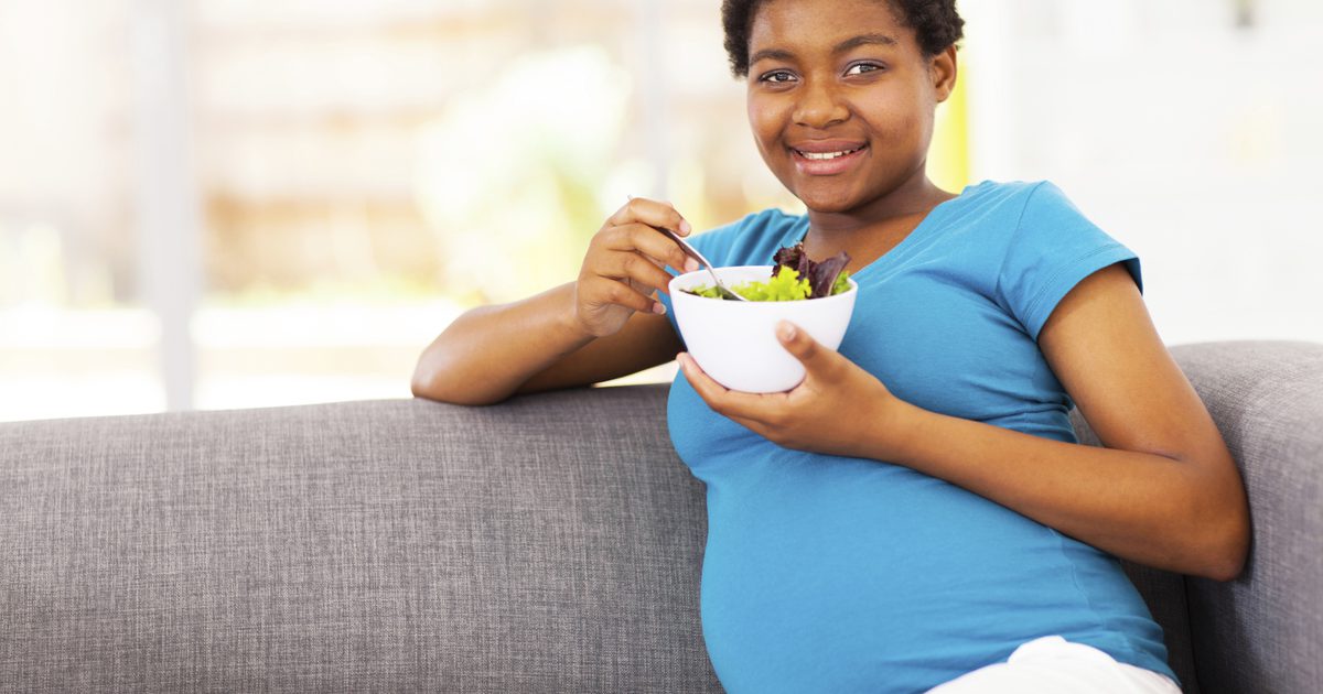Schoon eten en gewichtsverlies terwijl zwanger