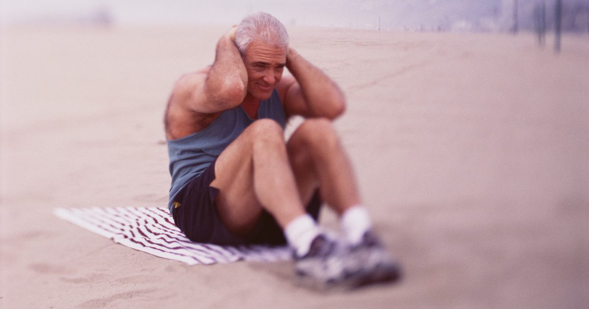Övningar för en 55-årig att förlora magefett