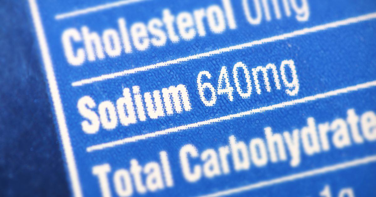 Wie viel Natrium ist in einer 2000-Kalorien-Diät?