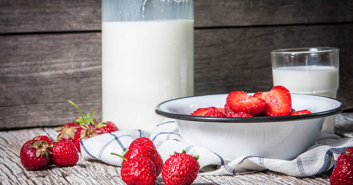 En mælk og frugt kost til vægttab