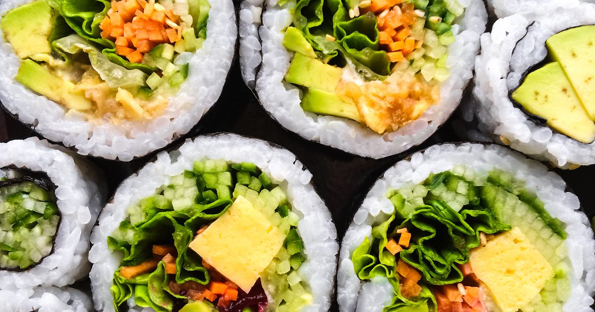 Odżywianie warzywnego sushi
